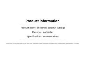 Detailed specifications for plush polyester yarn Christmas tree decorative branches