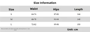 Size guide with cm measurements for the floral print backless summer maxi dress