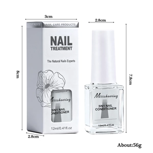 Misscheering 3-in-1 nail care treatment 12ml with floral packaging for strengthening nails