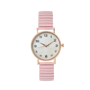 Montre À Quartz Pour Femmes Boîtier En Alliage Bracelet Extensible En Acier Verre Lecture Facile Chiffres Arabes Vintage Rétro Filles