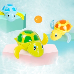 Wind Up Swimming Turtle Bath Toys ABS Plastic Clockwork Floating Water Toy For Bathtub Pool Bathroom Toddler Infants