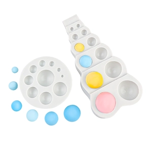 Ensemble de moules en silicone pour sphères de chocolat et fondant de différentes tailles DIY