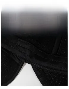 Detail of moisture-wicking inner band and reinforced stitching on winter baseball cap