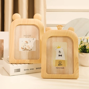 Cadres photo 7 pouces style nordique avec oreilles d'ours et de souris pour décoration bureau