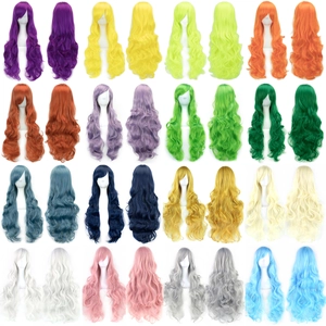 Long Curly Wavy Wig Synthetic High Temperature Fiber For Cosplay Party Daily Fashion Hairpieces For Women