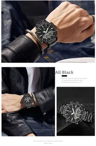 Close-up of dual-display waterproof quartz watch showing digital and analog features