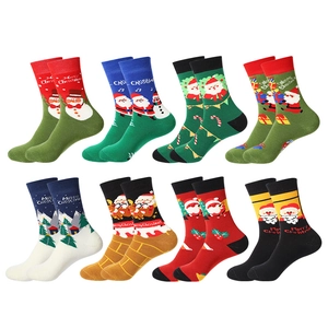 Christmas Terry Socks Winter Thickened Warm Crew Socks Cotton Santa Claus Snowman Pattern Festive Socks For Men Women