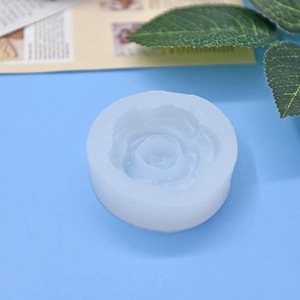 Rose flower shaped silicone mold for DIY baking, soap, and scented candle making