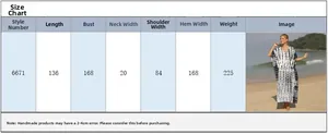 Detailed size chart for the knit snake print beach cover-up with measurements and model