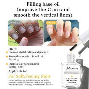 Base lissante pour ongles 12ml pour combler les stries et réparer les ongles abîmés