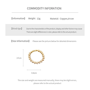 Détails du bracelet trèfle à quatre feuilles plaqué or de 17 cm avec zircons et dimensions