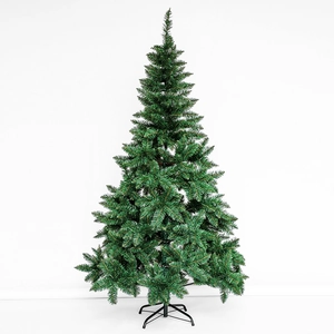 Artificial Christmas Tree PVC Pine Needle Flocked Multiple Colors Holiday Home Indoor Party Decoration With Metal Stand