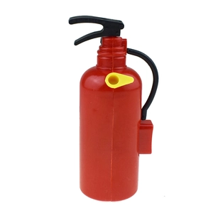 Mini fire extinguisher water gun toy with realistic nozzle and black handle for kids
