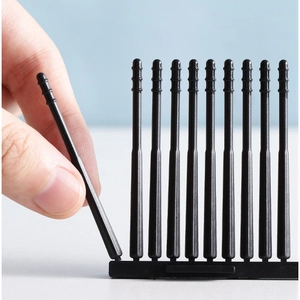 Japanese style black adhesive spiral cotton swabs for earwax removal and ear cleaning