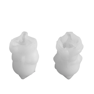 Lot de 2 moules en silicone translucide pour bougies DIY et ornements de pots de fleurs