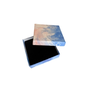 Starry sky gradient jewelry gift box with black foam insert for rings and necklaces