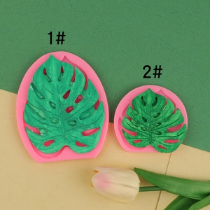 Monstera Leaf Silicone Mold Fondant Cake Decorating Tools Chocolate Biscuit Baking Tray Tropical Palm Leaf DIY Craft