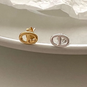 Minimalistische 925 sterling zilveren schakeloorbellen in goud- en zilverafwerking