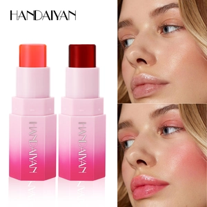 Handaiyan Gelee Blush Stift zweifarbig Gradient Creme Rouge fur Lippen und Wangen Make-up