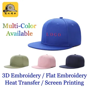 Casquette Snapback En Coton Réglable Visière Plate Hip Hop Casquette De Baseball Respirante Protection Solaire Unisexe
