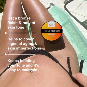 OUHOE SHINEBROWN tanning cream for a golden glow during sunbathing outdoors