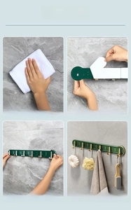 Step-by-step guide for installing a self-adhesive wall hook rack on marble walls