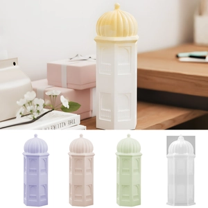 Silicone Pagoda Tower Castle Mold For DIY Resin Candle Aromatherapy Ornament Crafting 3D European Style
