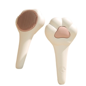 Brosse de toilettage mignonne en patte de chat pour poils d'animaux domestiques