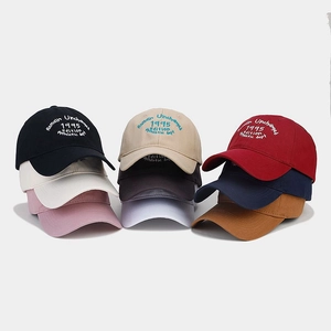 Cappello Da Baseball In Cotone Vintage Ricamo Lettere Regolabile Berretto Morbido Cappello Da Sole Sportivo Per Uomini Donne