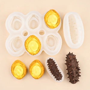Silikonform-Set für realistische Seegurken- und Abalone-Formen für Kuchen