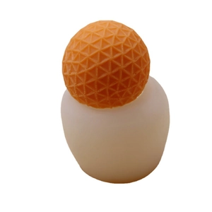 3D triangular geometric pattern spherical silicone mold for DIY scented candles making