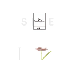 Size specifications for a 40cm handmade pink knitted tulip crochet flower bouquet