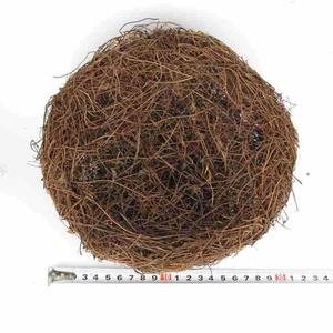 Künstliches geflochtenes Vogelnest für Osterdeko 20cm Durchmesser Naturfaser Braun