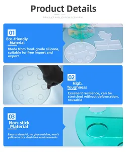 Detailed view of high-toughness food grade silicone molds for DIY resin animal crafts