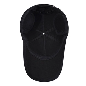 Men's winter baseball cap with ear flaps and thick fleece lining for windproof protection