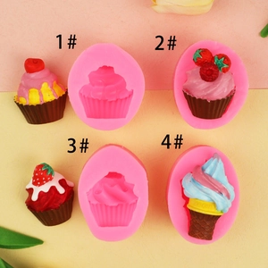 Moules À Fondant En Silicone Pour Glace Et Cupcakes À La Fraise DIY Chocolat Mousse Bougie Savon Outil De Pâtisserie