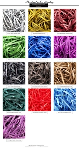 Thirteen color options of metallic shredded glitter paper for gift box filler decoration