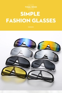 Matrix display showing multiple color options for large frame cycling sports sunglasses