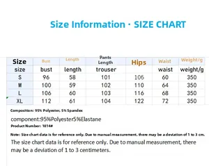 Detailed size chart for women heart print pajama set with bust and waist measurements