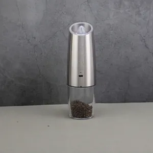 Electric Pepper Grinder Stainless Steel USB Rechargeable Adjustable Coarseness Automatic Salt Mill Handheld Spice Mill