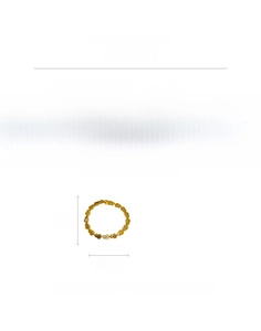 Detailed size specifications for gold heart link bracelet with copper material and 10g weight