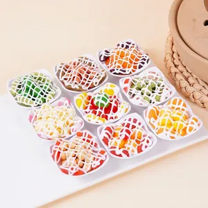 Simulatie Fruitsalade Miniatuur Voedsel Model PVC Kunstmatige Dessert Schotel Witte Kom Poppenhuis Spel Accessoires