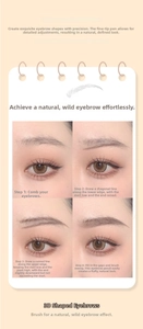Details zur schrittweisen Anwendung des 3D-Augenbrauenstifts für einen natürlichen Look