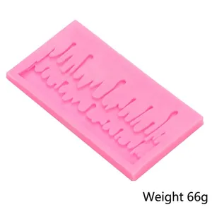 Christmas icicle silicone mold for fondant and chocolate, size 12.5x7x1cm, weight 66g