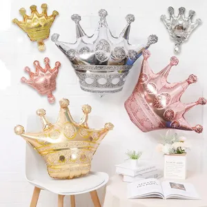 Crown Shaped Foil Balloons Metallic Mylar Helium Balloon For Birthday Party Wedding Decoration Celebration
