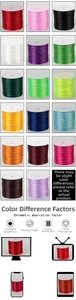 Flat elastic crystal bead cord assortment in 17 vibrant colors for DIY jewelry making