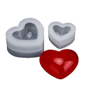 3D heart silicone mold set for resin casting and DIY handmade crystal epoxy crafts