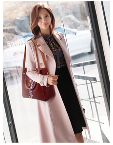 Dark red leather tote bag with colorful ethnic geometric embroidered wide strap