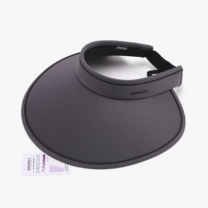 Foldable wide brim sun visor hat with UV protection and ice silk breathable inner band