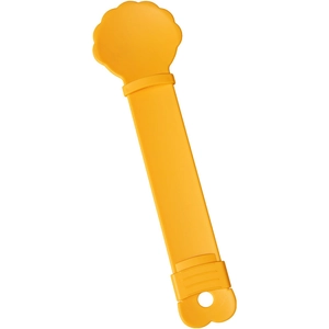 Cuillère ergonomique orange pour presser les friandises liquides pour chats et chiens